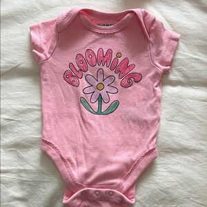Old Navy Pink Blooming Bodysuit 0-3 Months‎